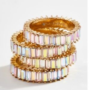 Baublebar Pastel Rainbow Baguette Ring - Size 8